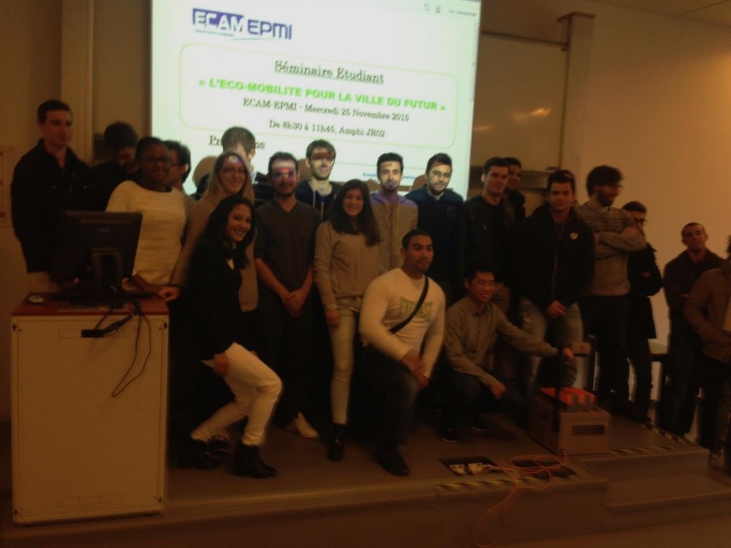 Séminaire Etudiant au sein d’ECAM-EPMI sur le thème de « l’Eco-Mobilité pour la Ville du Futur » 3AE EVF, 25 novembre 2015